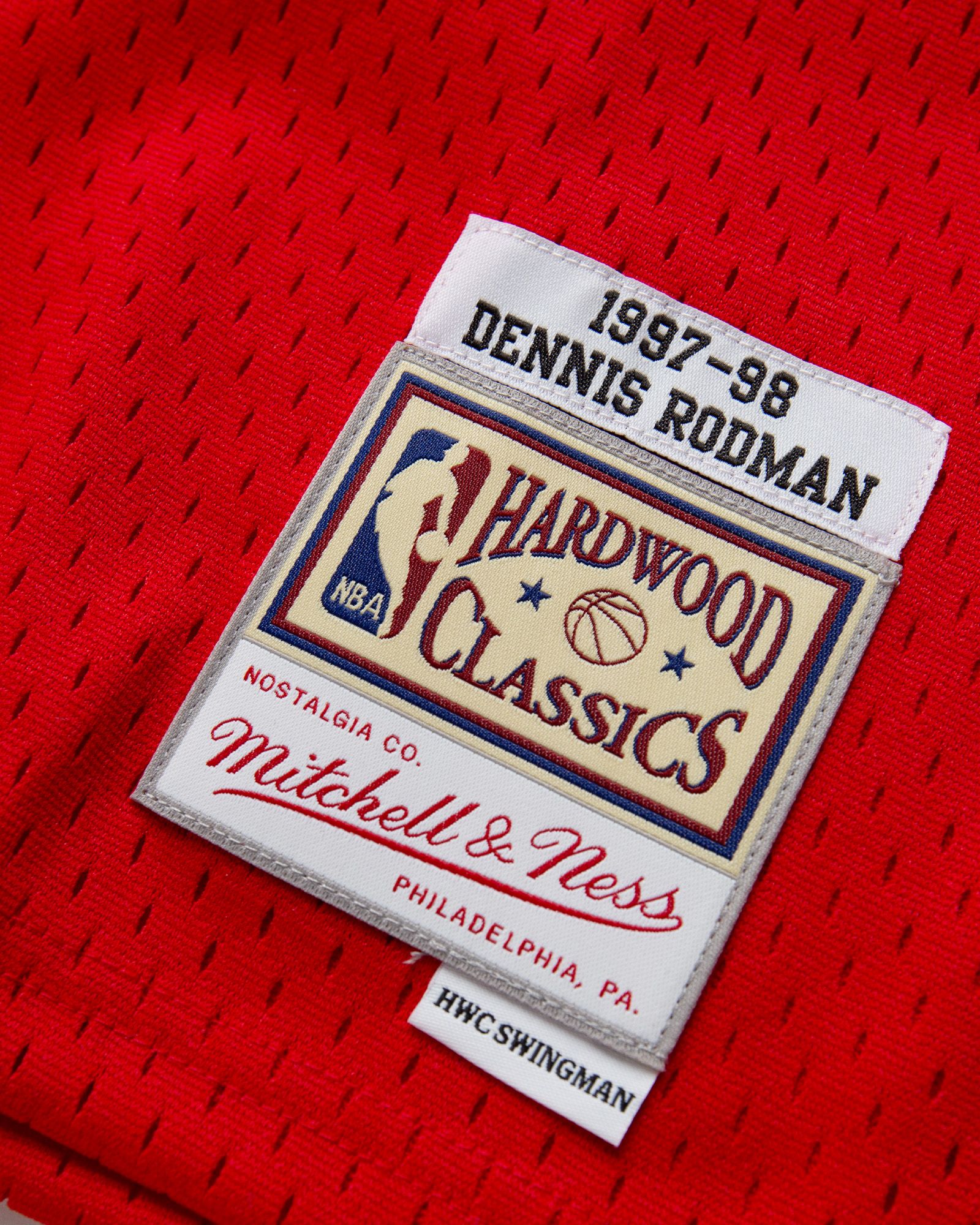 NBA SWINGMAN JERSEY CHICAGO BULLS ROAD 1997-98 DENNIS RODMAN #91