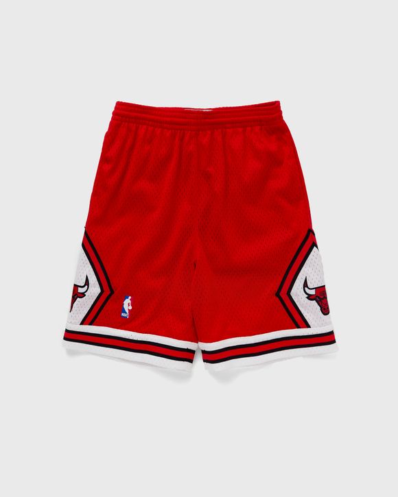 NWT Mens Small Mitchell & Ness Red NBA Swingman Road Shorts Bulls 97-98