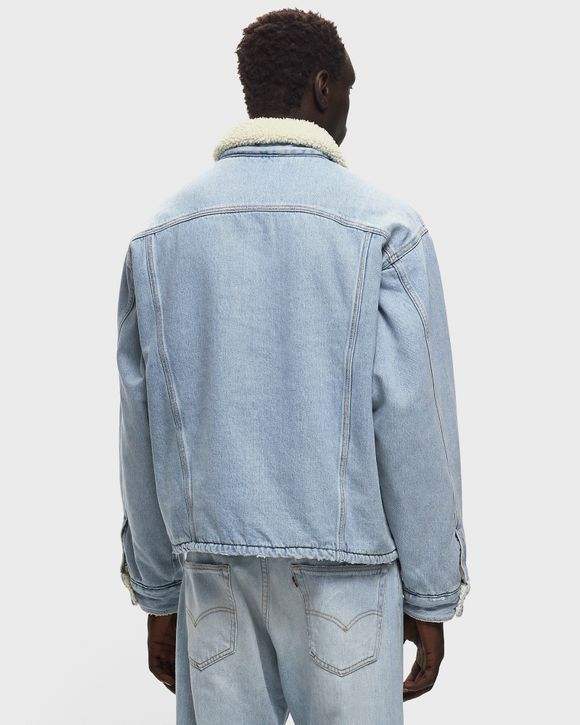 Levi's X Supreme Sherpa Denim Jacket - Light Blue