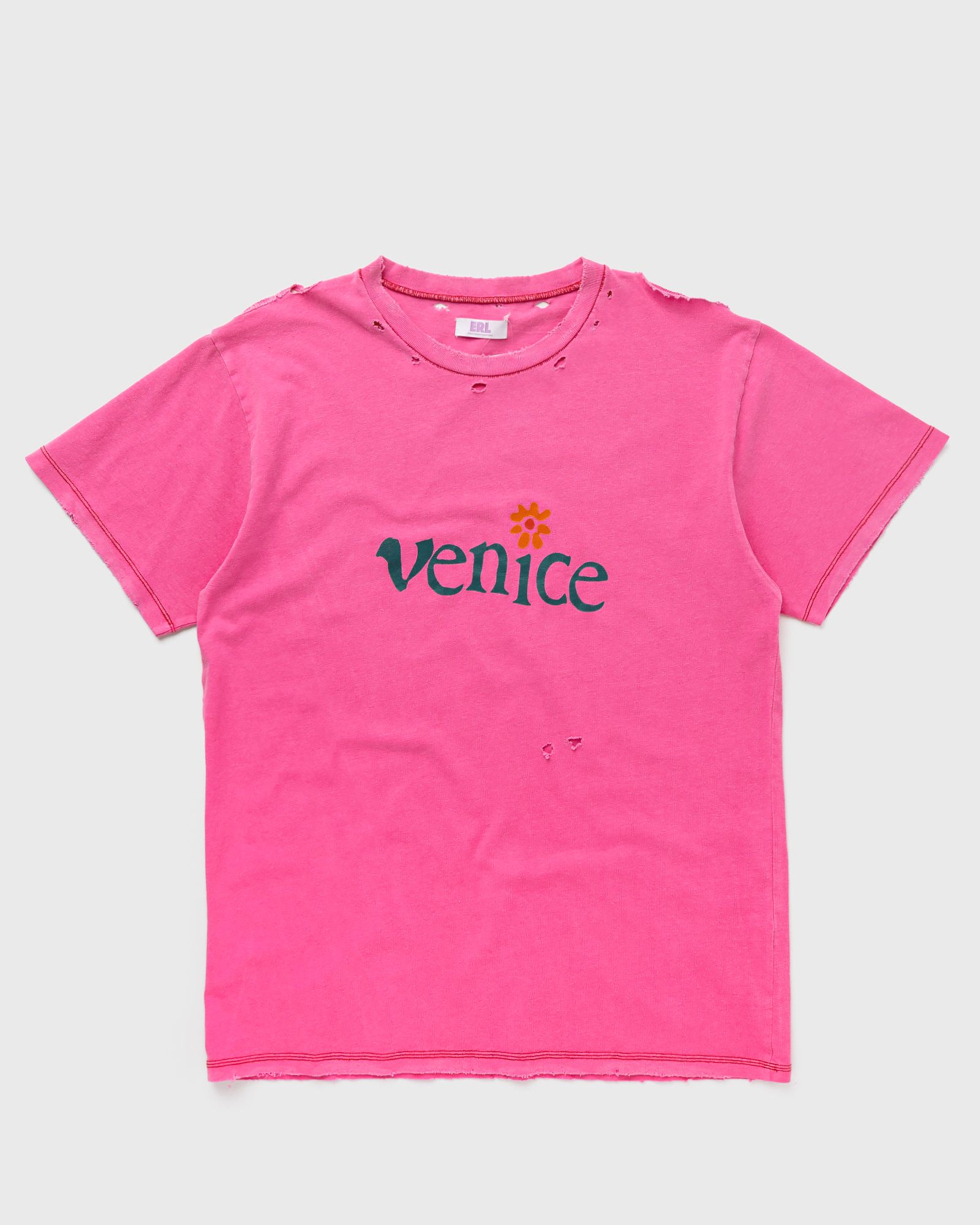 ERL - venice tee knit men shortsleeves pink in größe:xxl