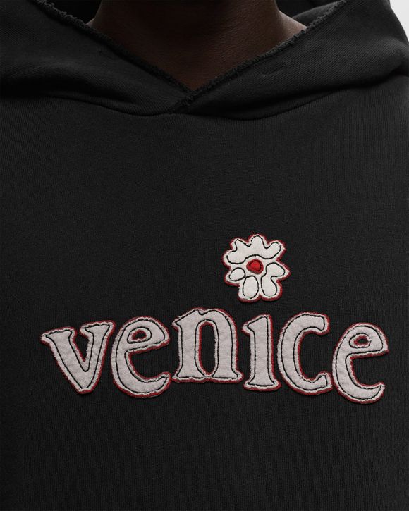 ERL VENICE PATCH HOODIE KNIT Black - BLACK