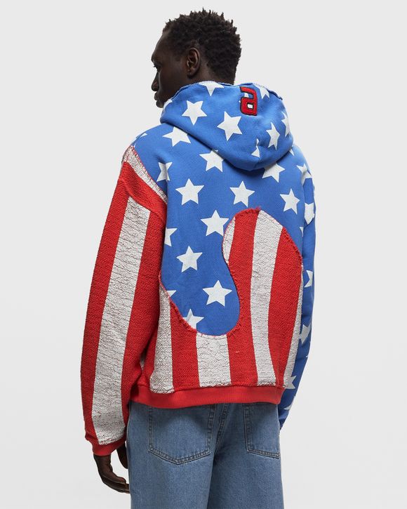 ERL STARS AND STRIPES SWIRL HOODIE KNIT Multi | BSTN Store