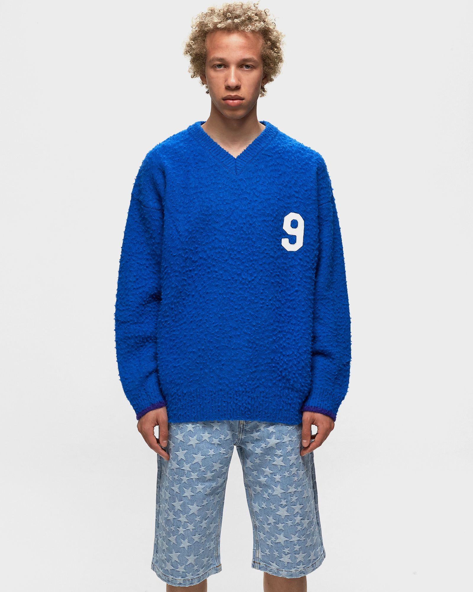 FOOTBALL VNECK SWEATER KNIT
