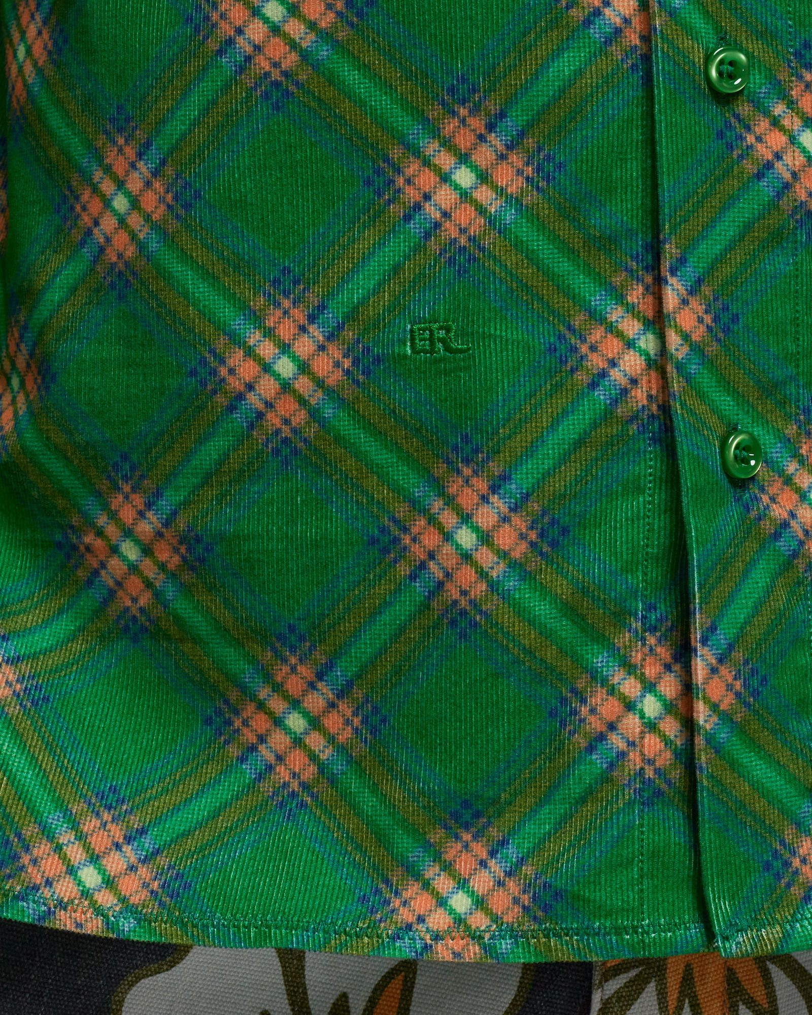 PLAID CORDUROY SHIRT WOVEN