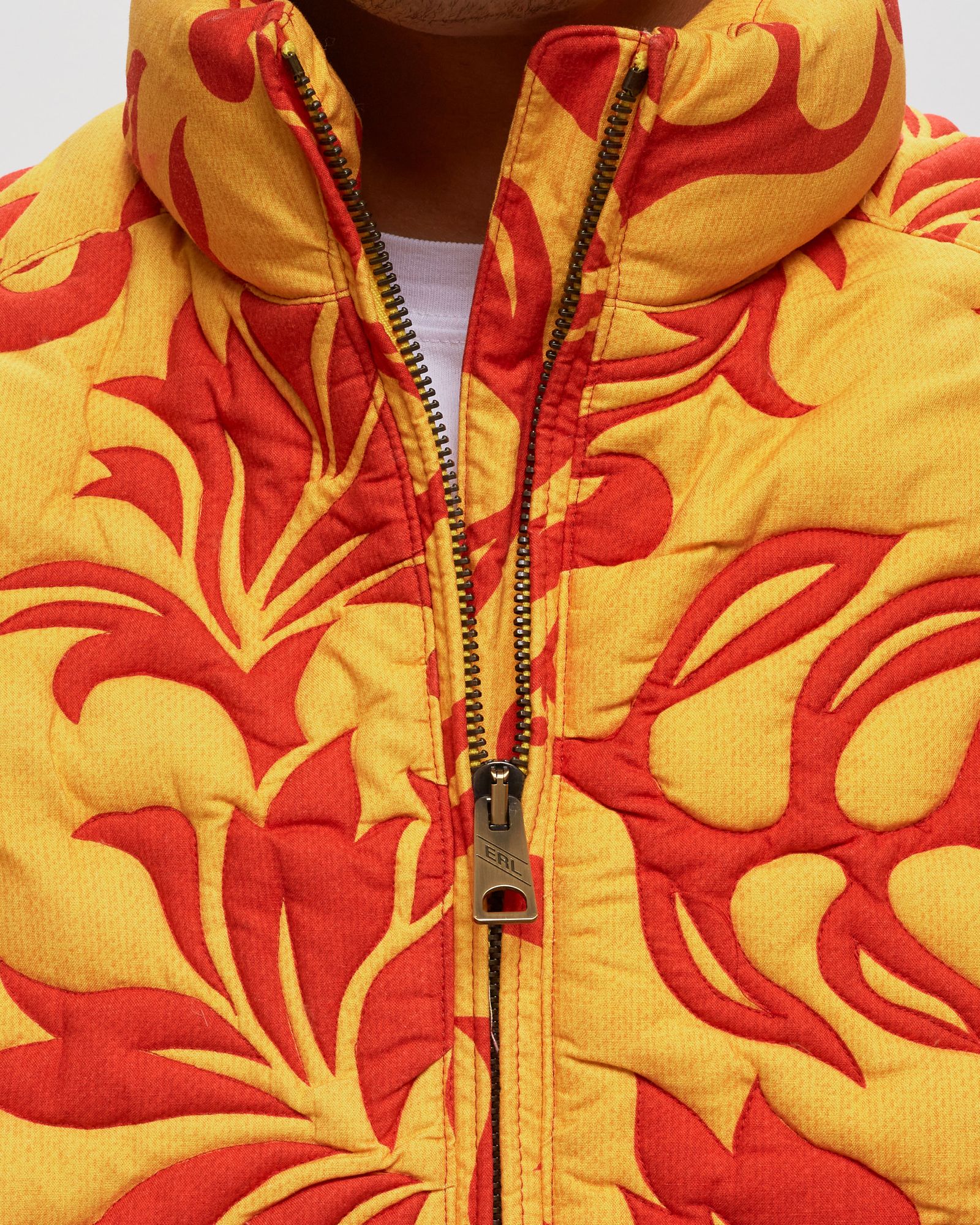 PRINTED QUILTED PUFFER WOVEN
