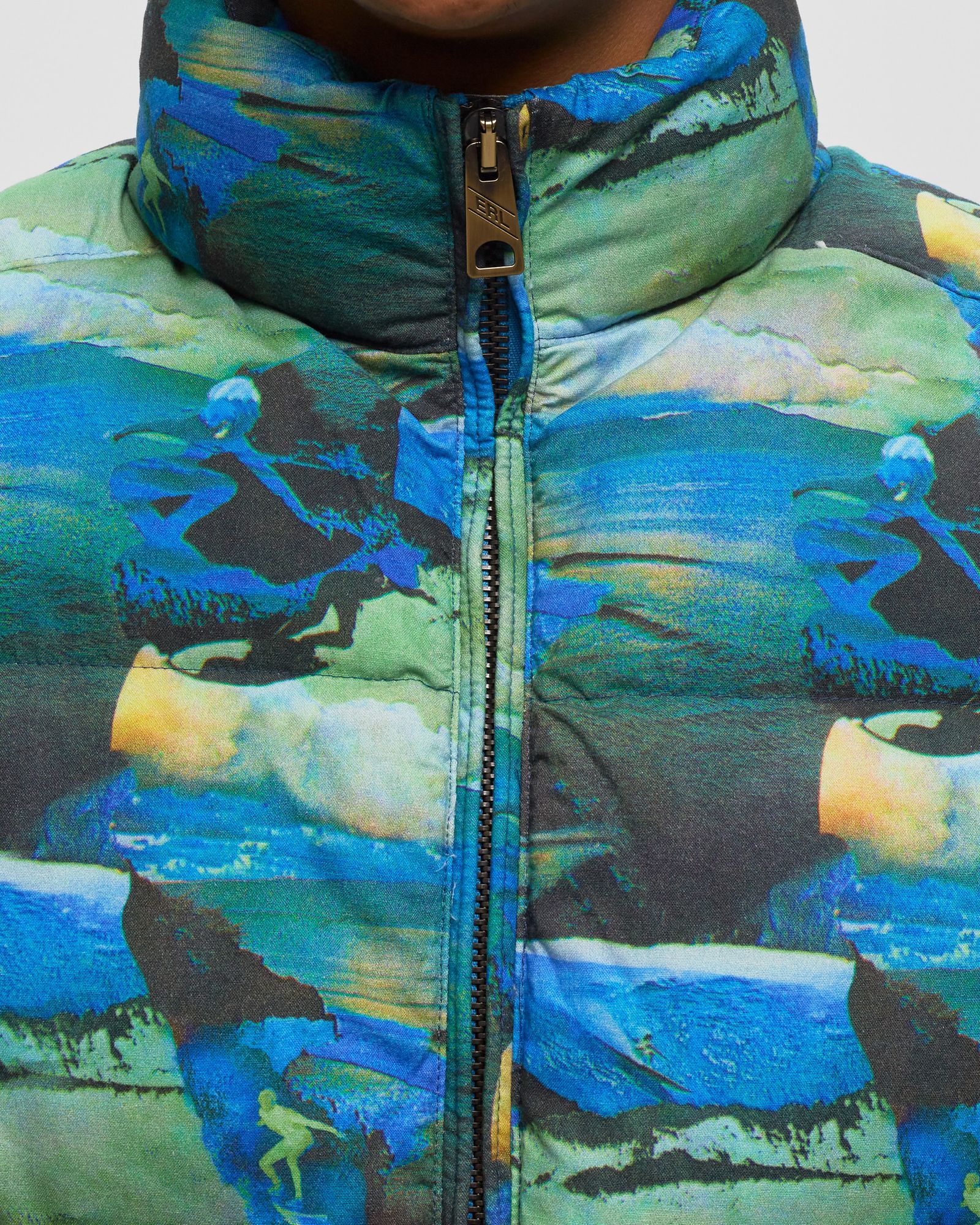 PRINTED QUILTED PUFFER WOVEN