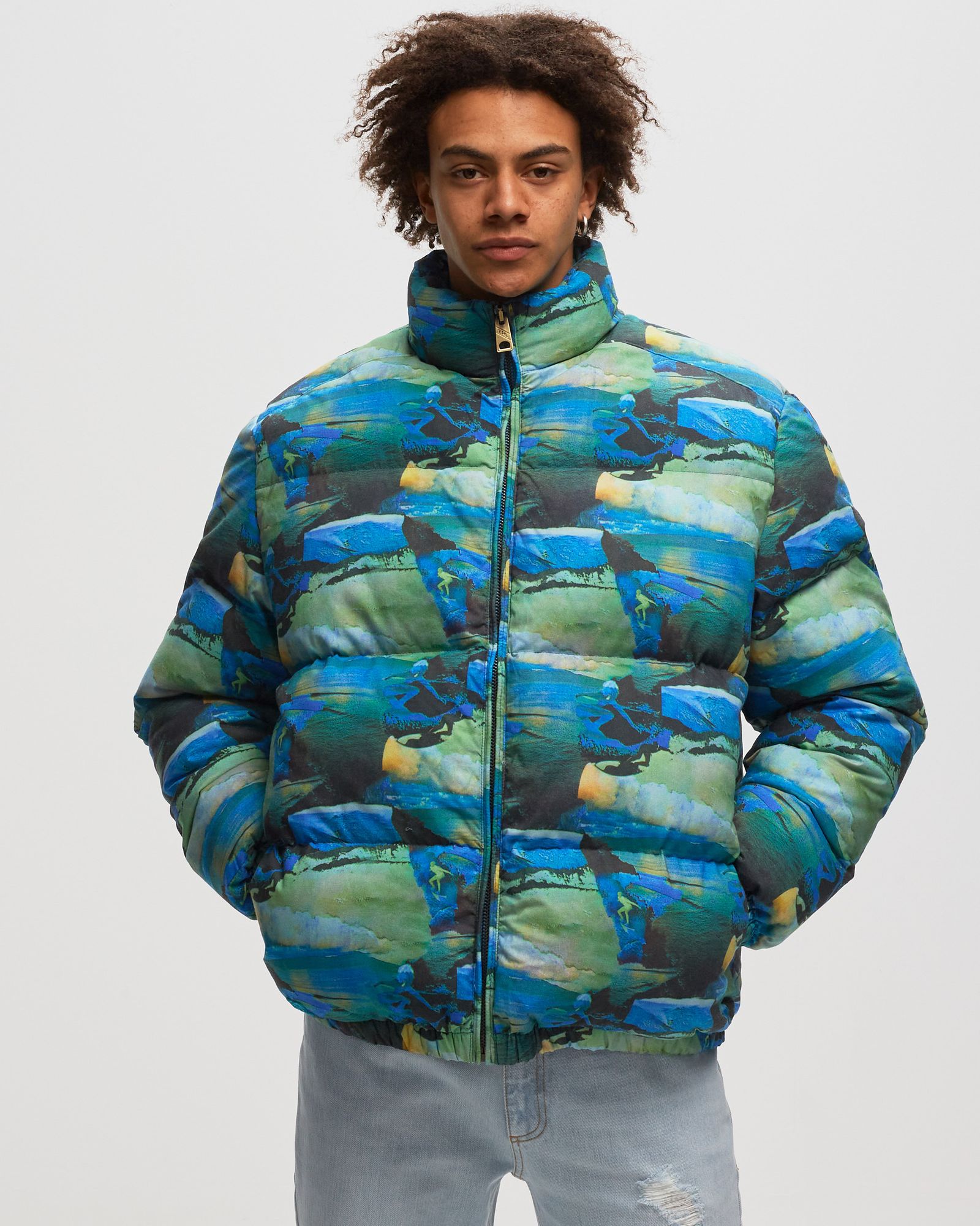 PRINTED QUILTED PUFFER WOVEN