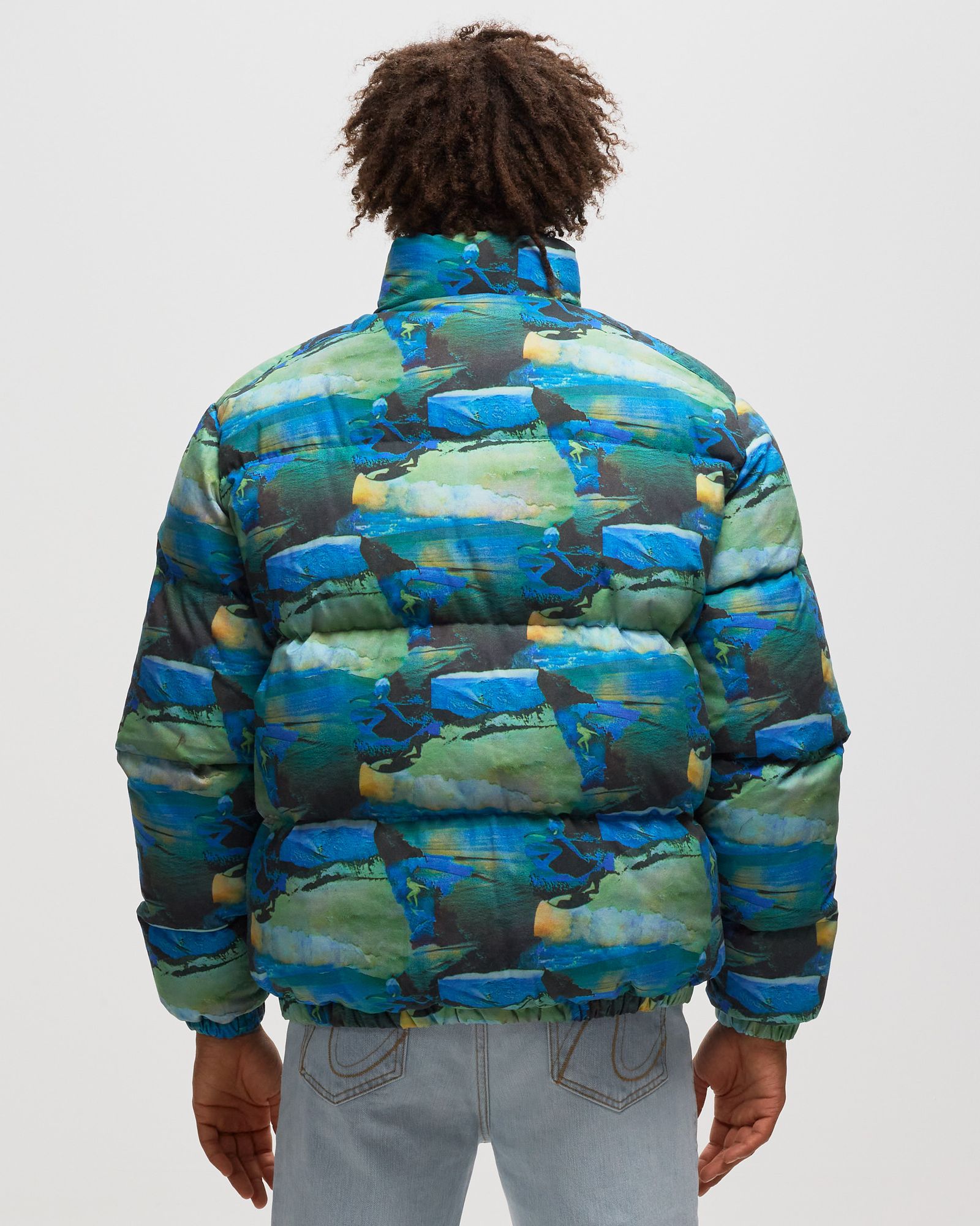 PRINTED QUILTED PUFFER WOVEN