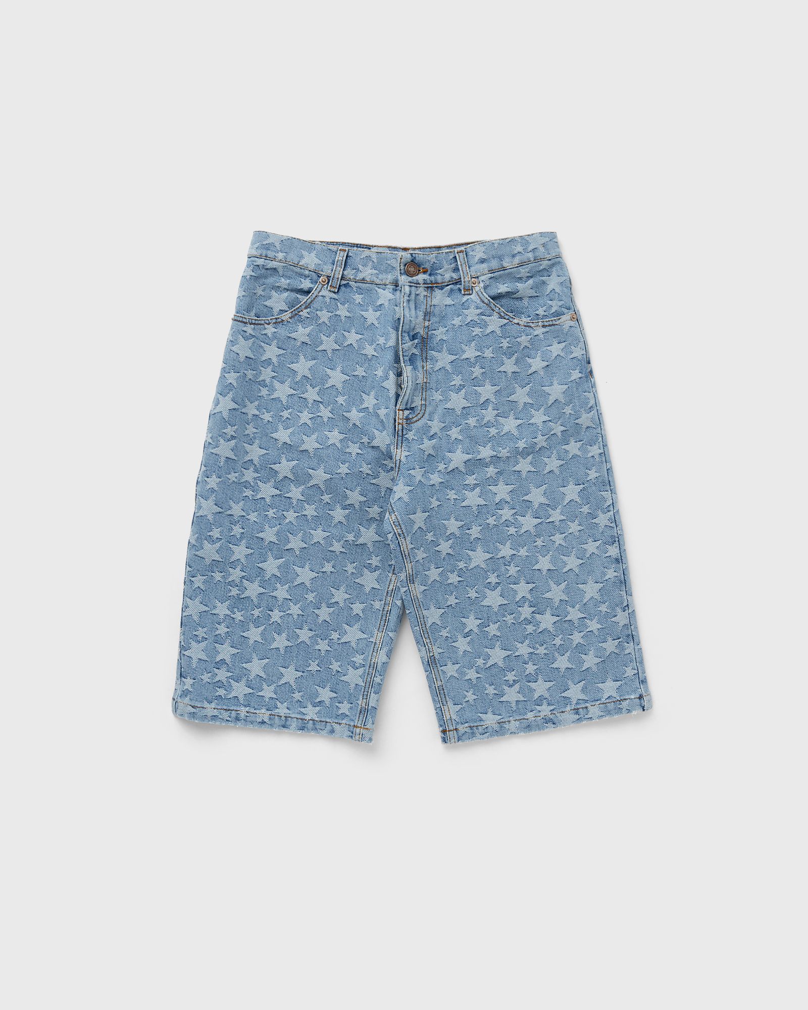 DENIM JACQUARD SHORTS WOVEN