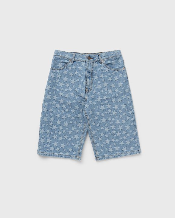 DENIM JACQUARD SHORTS WOVEN