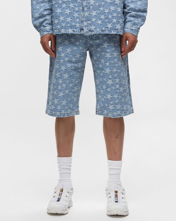 DENIM JACQUARD SHORTS WOVEN