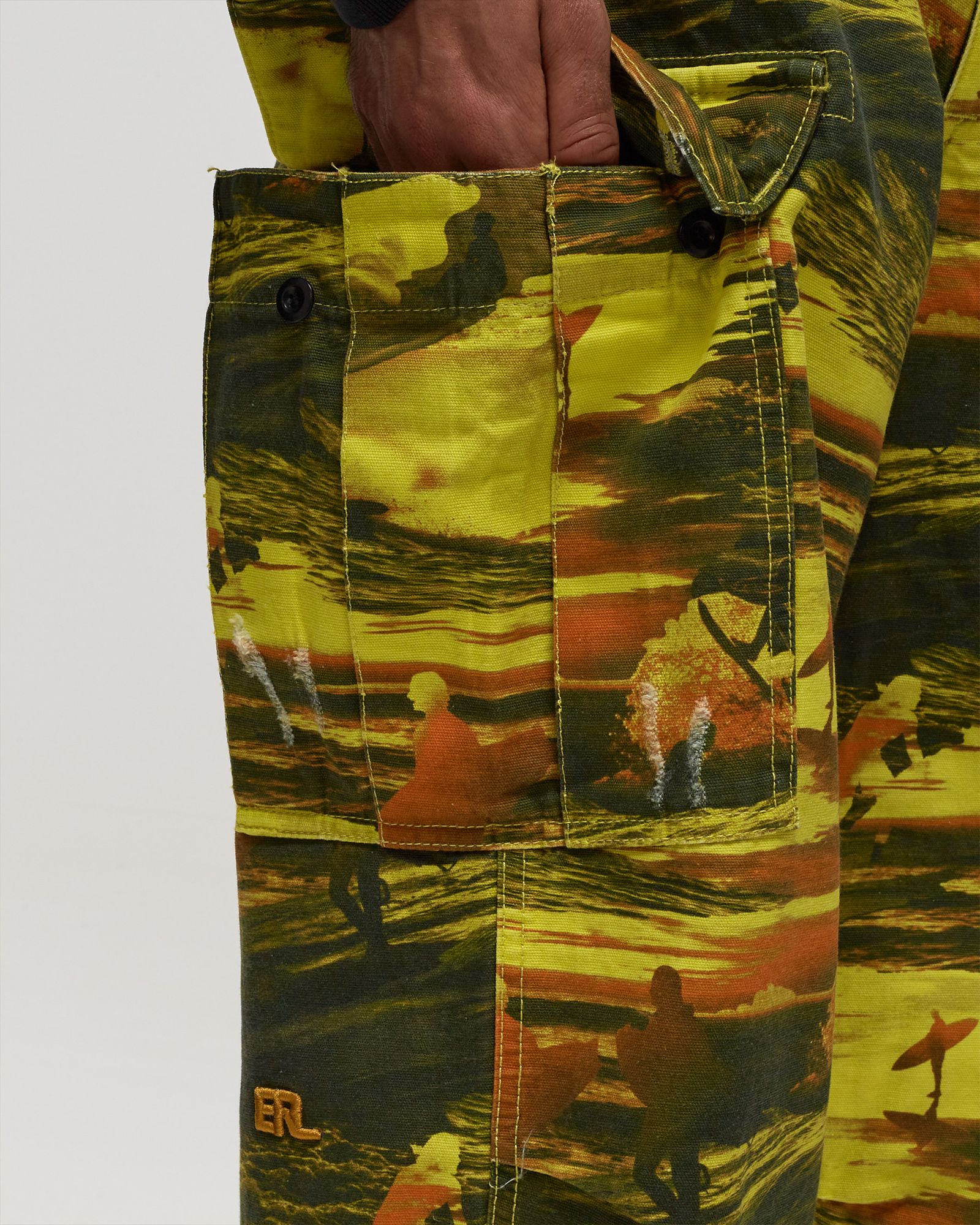 UNISEX PRINTED CARGO PANTS WOVEN