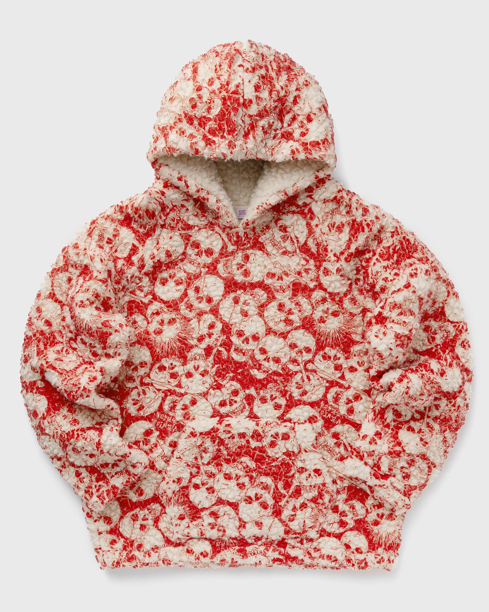 ERL - printed vintage fleece hoodie knit men hoodies red in größe:m