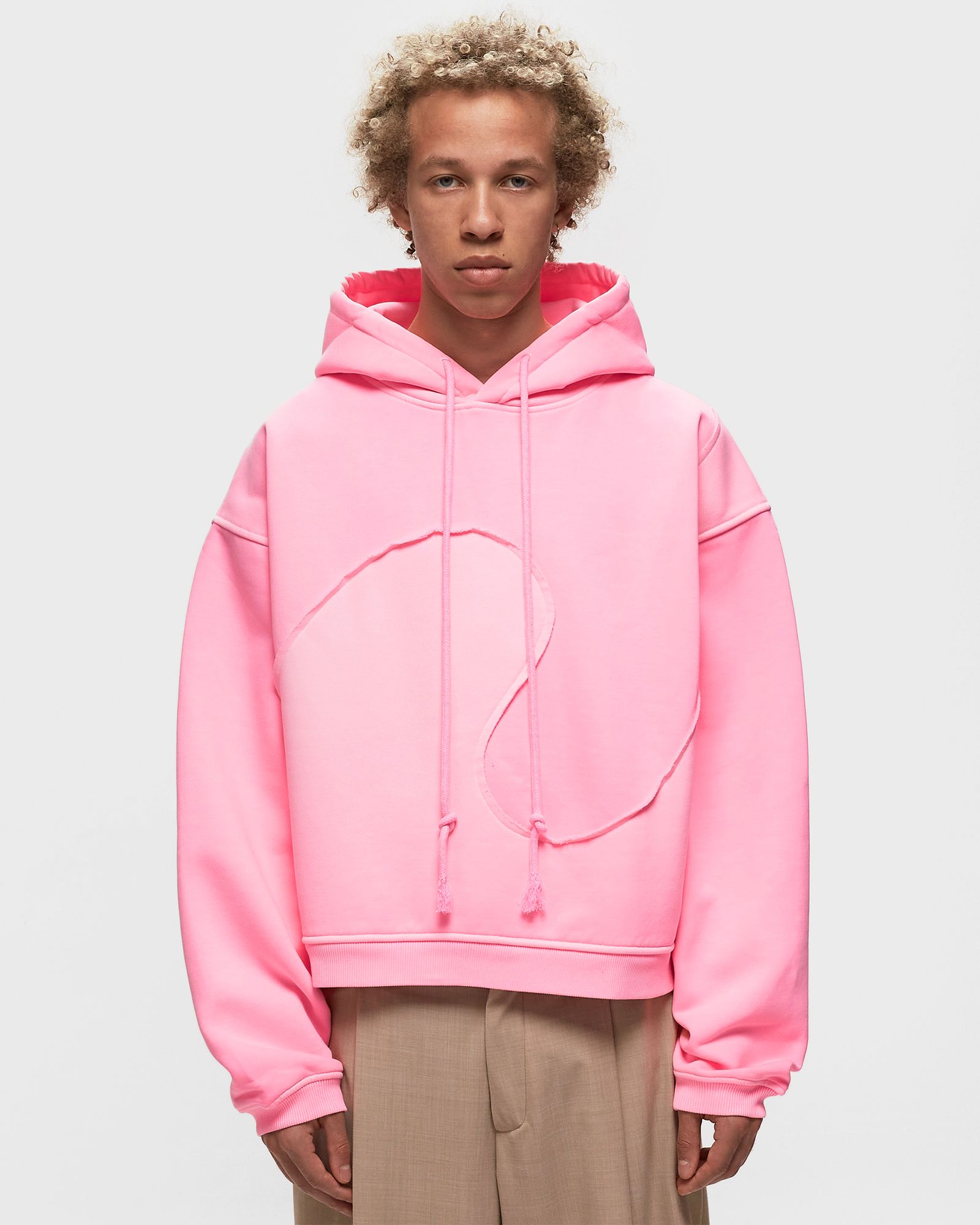 ERL Swirl Premium Fleece Hoodie パーカー ERL UNISEX SWIRL PREMIUM FLEECE HOODIE Pink | BSTN Store