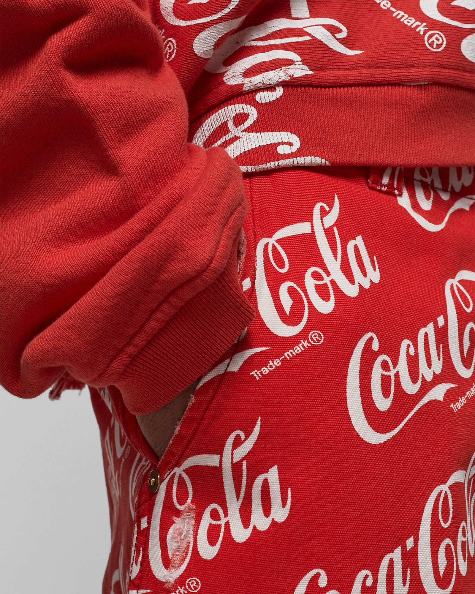 PRINTED CANVAS SHORTS WOVEN