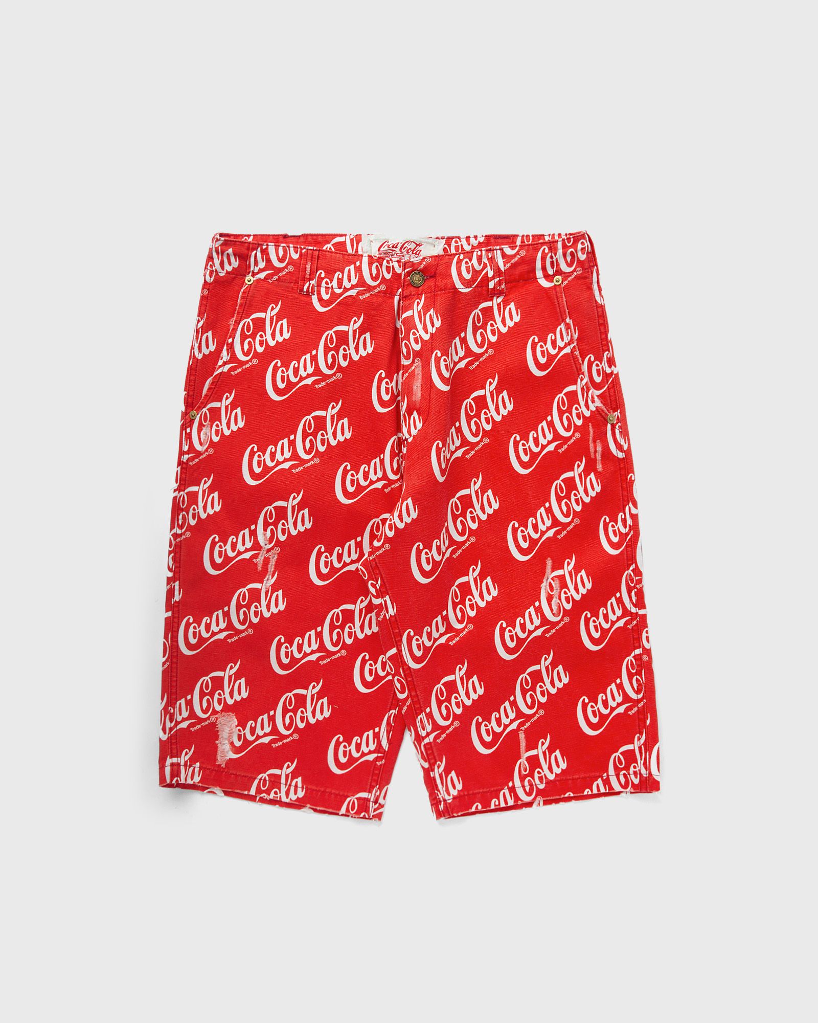 PRINTED CANVAS SHORTS WOVEN