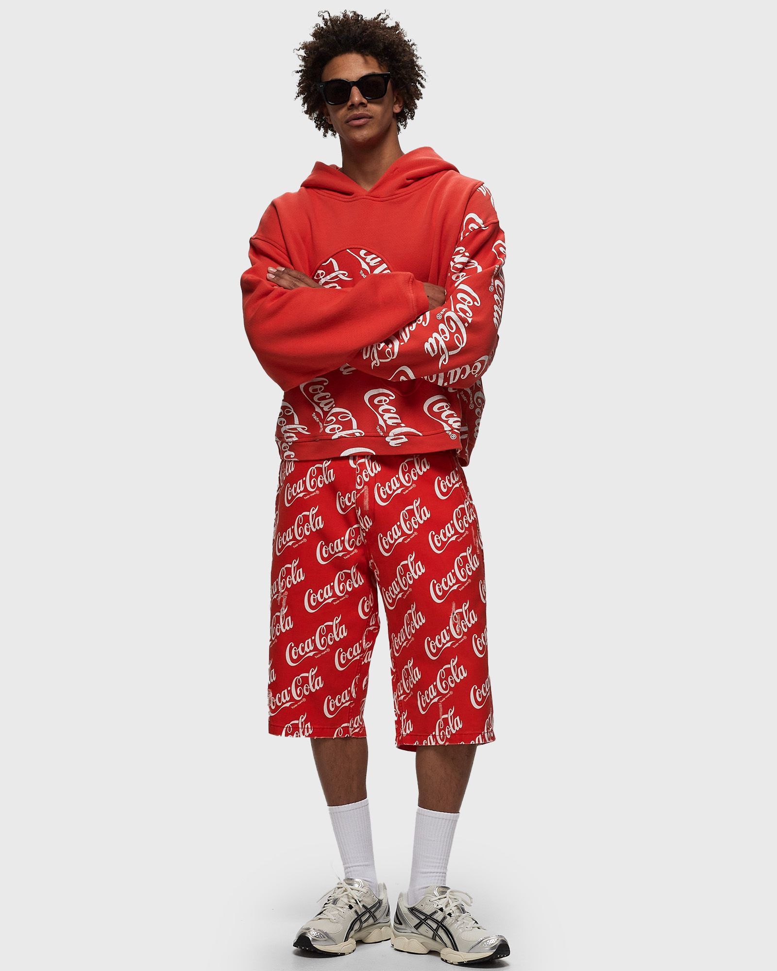 PRINTED CANVAS SHORTS WOVEN