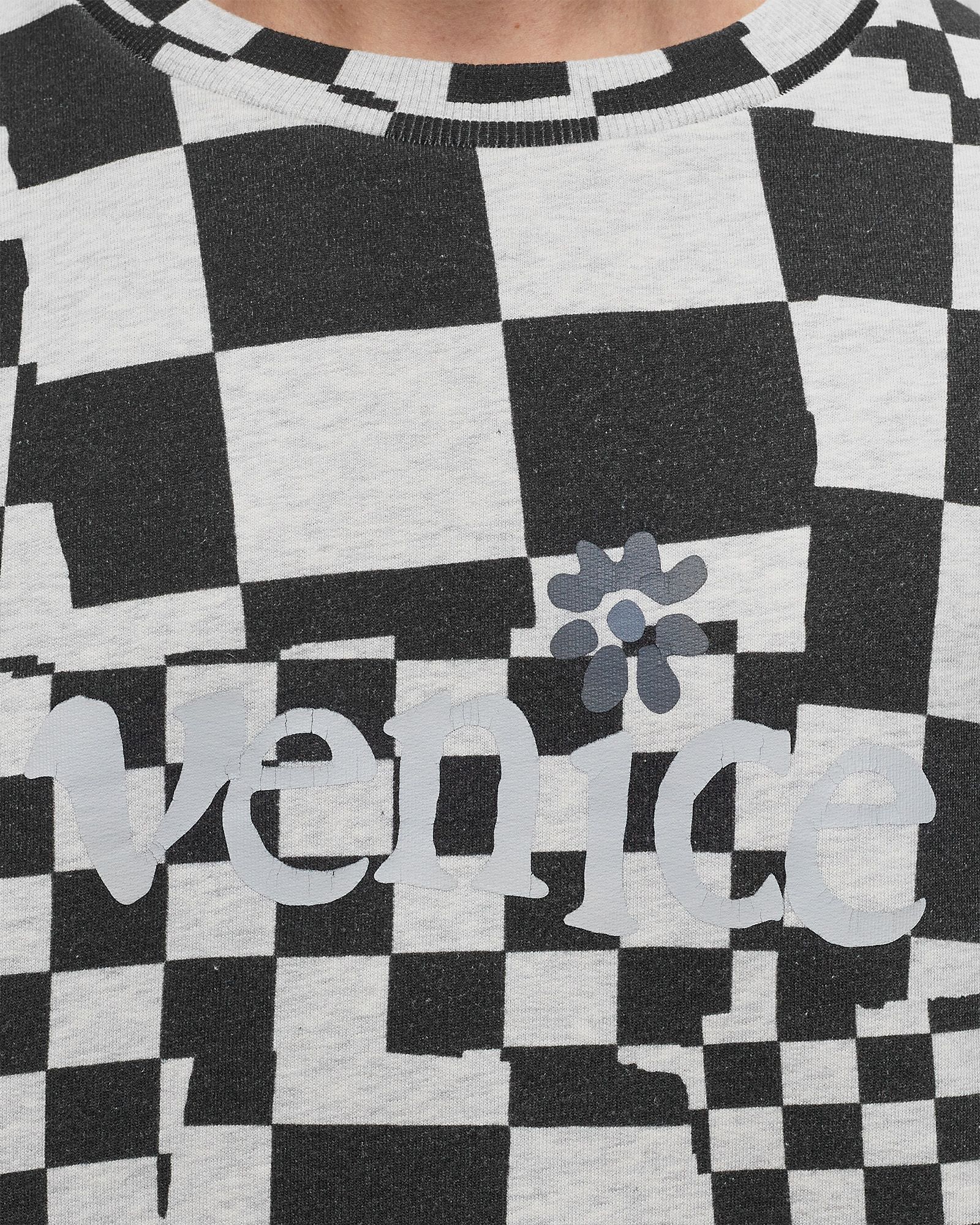VENICE CHECKER CREWNECK KNIT