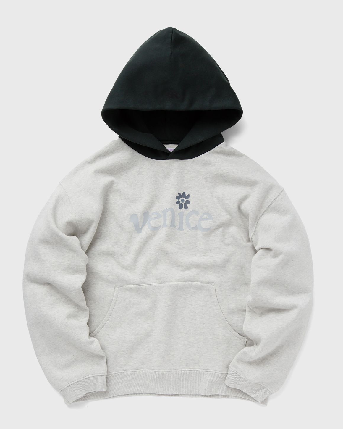 ◆ERL 最新作◆Venice ニットフーディ/Gray◆ Gray 'Venice' Hoodie by ERL on Sale