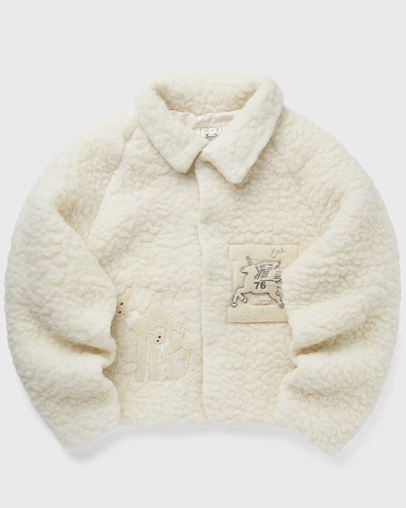 FLEECED WOOL BOMBER JACKET WOVEN