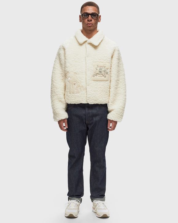 FLEECED WOOL BOMBER JACKET WOVEN