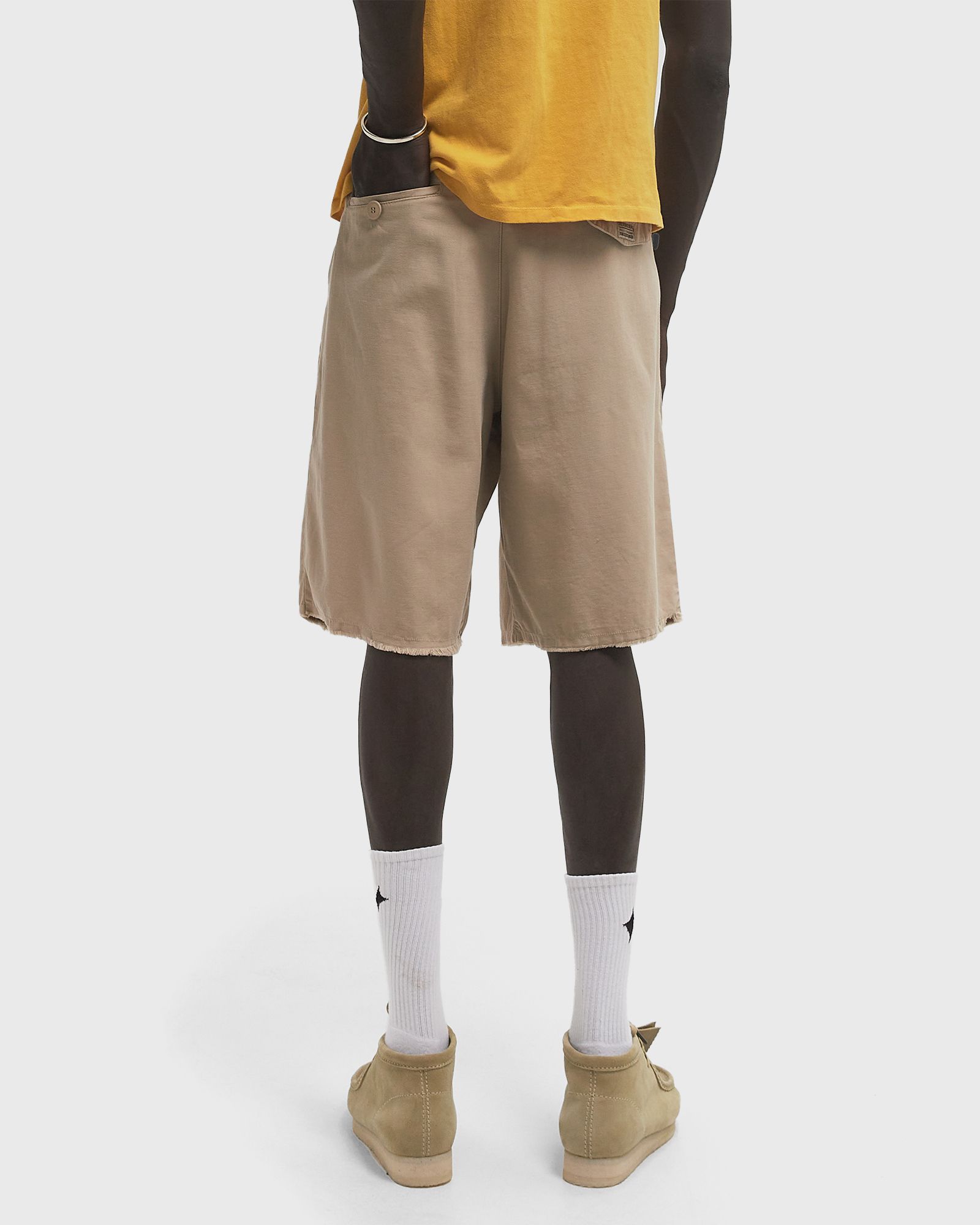 DISTRESSED CHINO SHORTS WOVEN