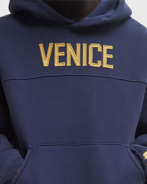 ERL VENICE FOOTBALL HOODIE KNIT Blue | BSTN Store