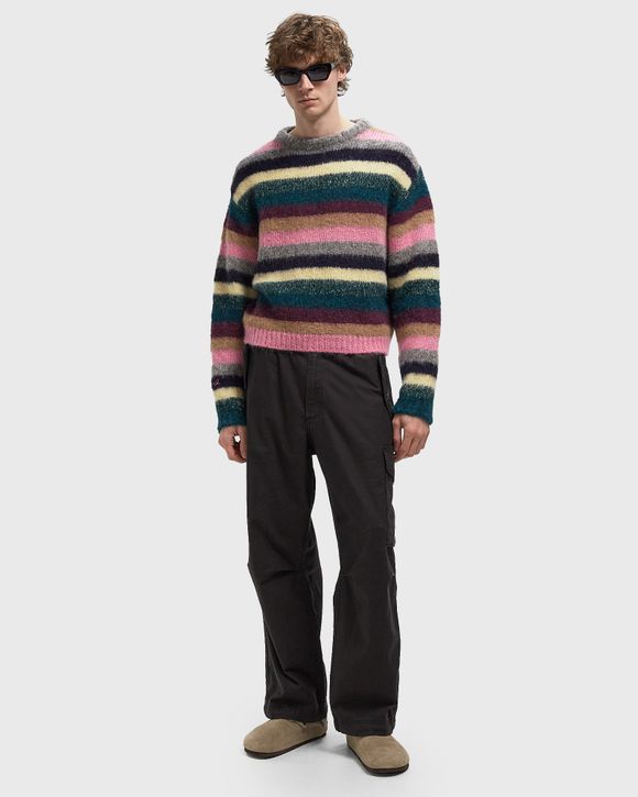 Thumbnail - STRIPED ALPACA CREWNECK KNT