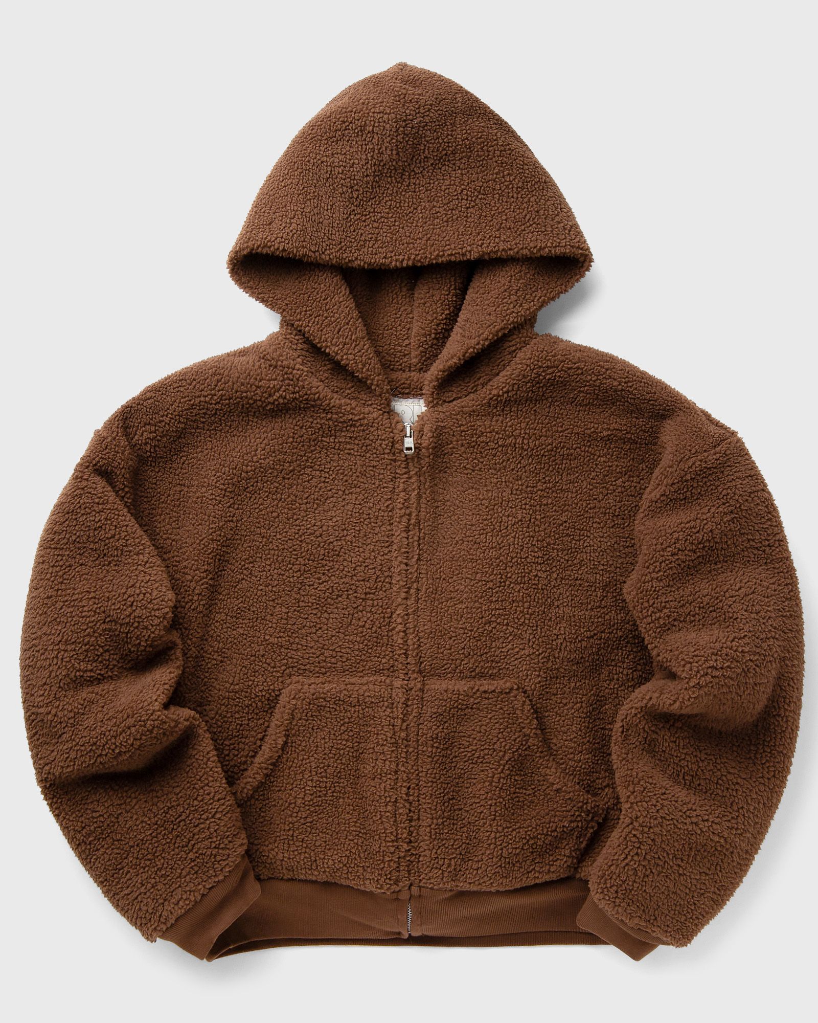 TERRY FLEECE ZIPPED HOODIE KNIT