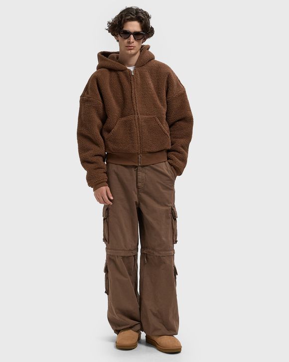 Thumbnail - TERRY FLEECE ZIPPED HOODIE KNIT