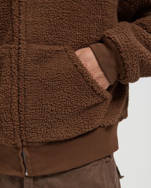 TERRY FLEECE ZIPPED HOODIE KNIT