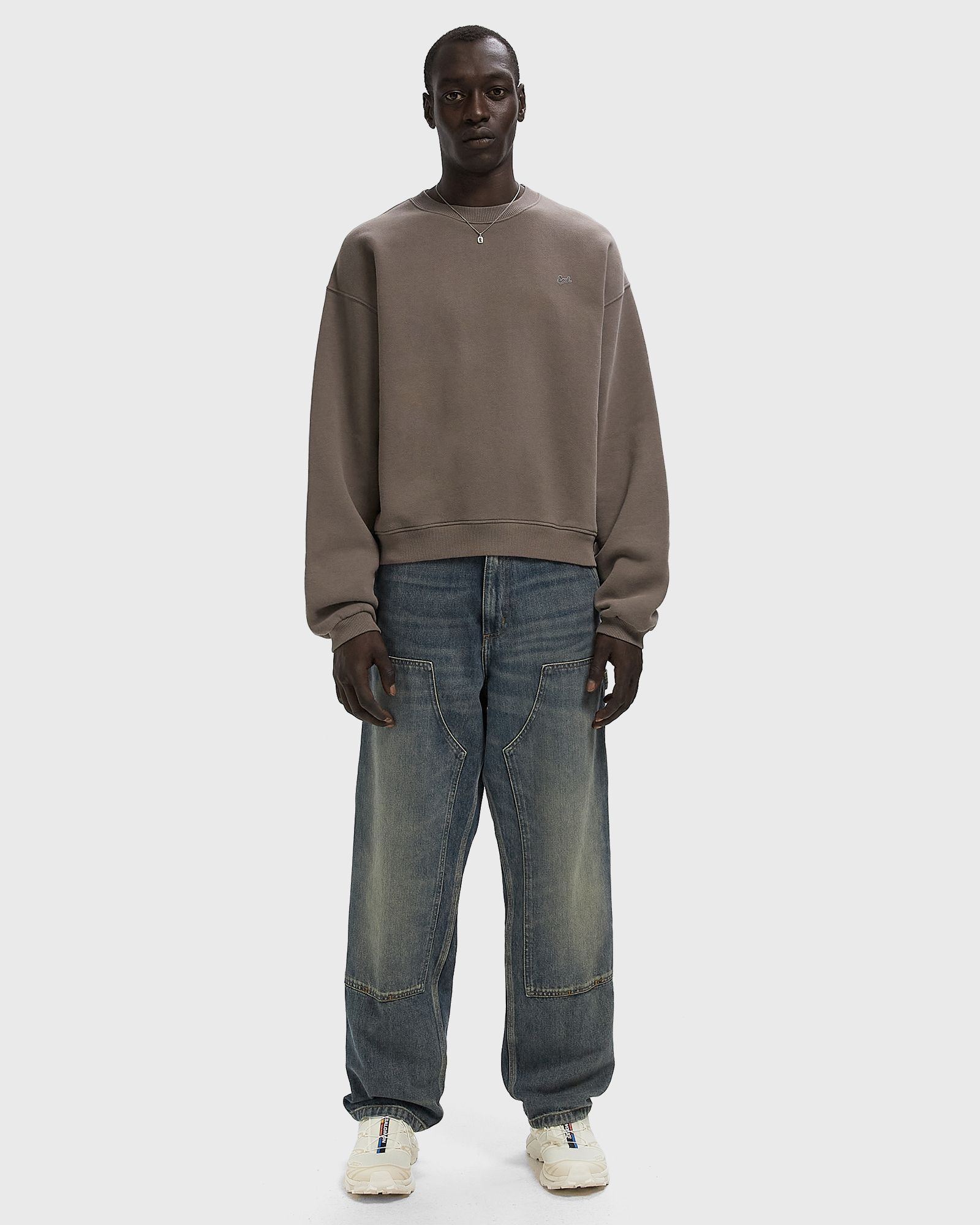 ERL SCRIPT CREWNECK SWEATER KNIT