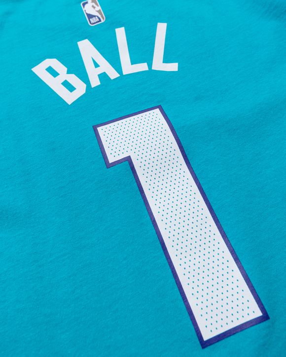 Nike Men's Charlotte Hornets Teal Logo T-Shirt, Medium, Blue