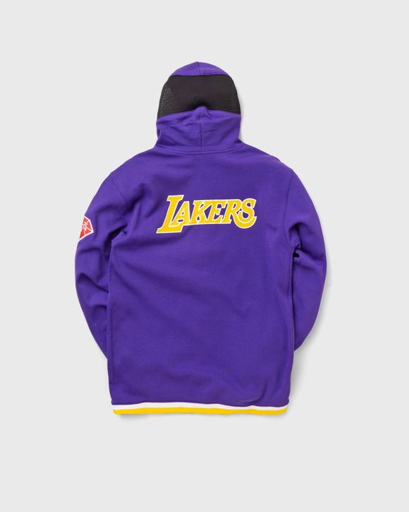 Adidas Los Angeles Lakers Youth Large 14/16 Yellow Purple Hoodie Stitched