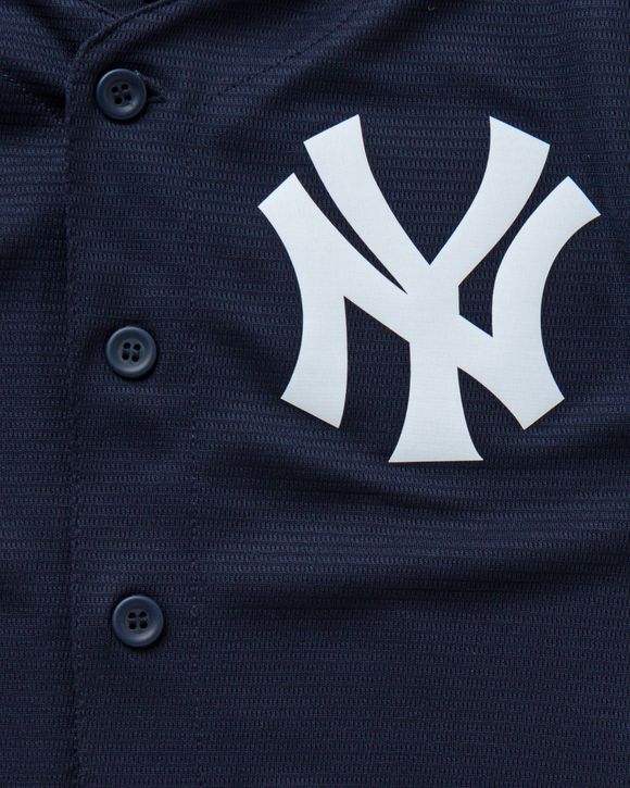 Women's Black/Navy New York Yankees Plus Size Pop Fashion Button-Up Jersey