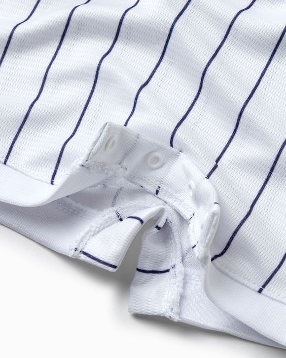 Yankees Baby Pinstripe Home Jersey Romper