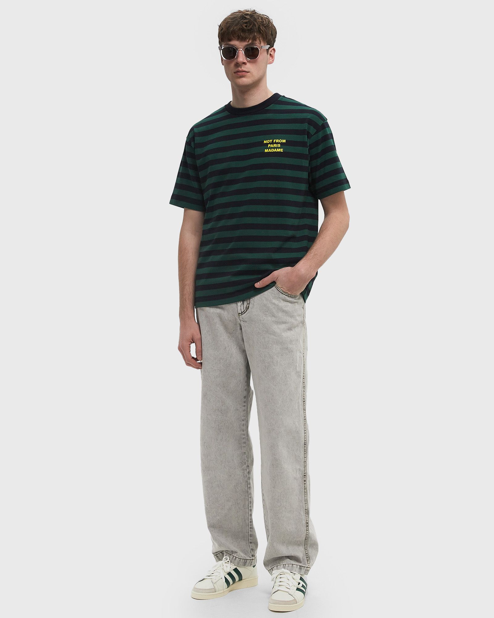 LE T-SHIRT SLOGAN RAYÉ