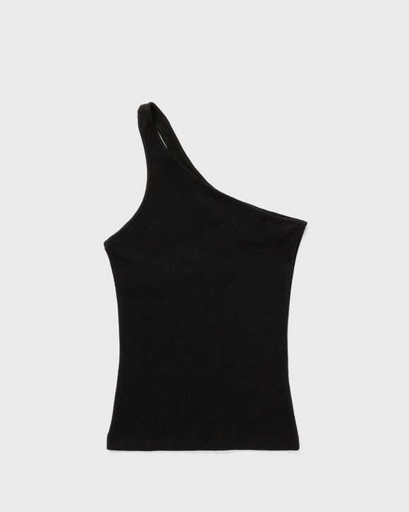 Shop Sophie Organic Cotton Ribbed Tank in Black