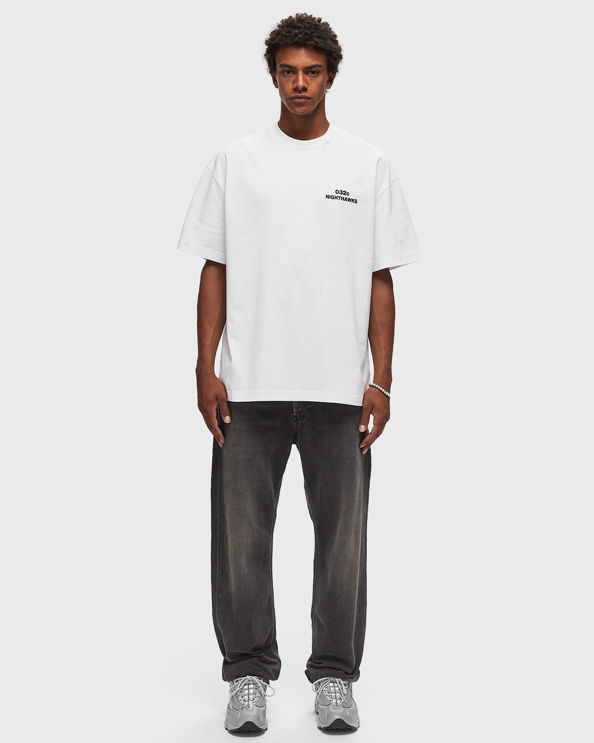 ★032c★ M NIGHTHAWKS TSHIRT WHITE NIGHTHAWKS TSHIRT WHITE 032c NIGHTHAWKS T-SHIRT White | BSTN Store
