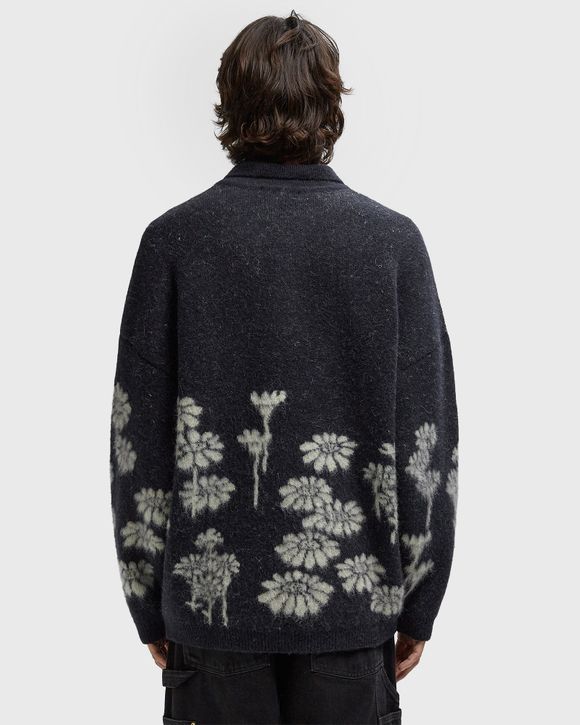MELTING DAISIES KNIT LS POLO SHIRT