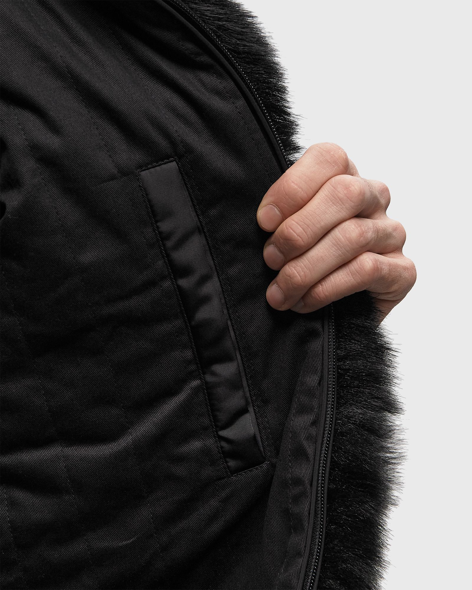 MUDDY FAUX FUR BLOUSON