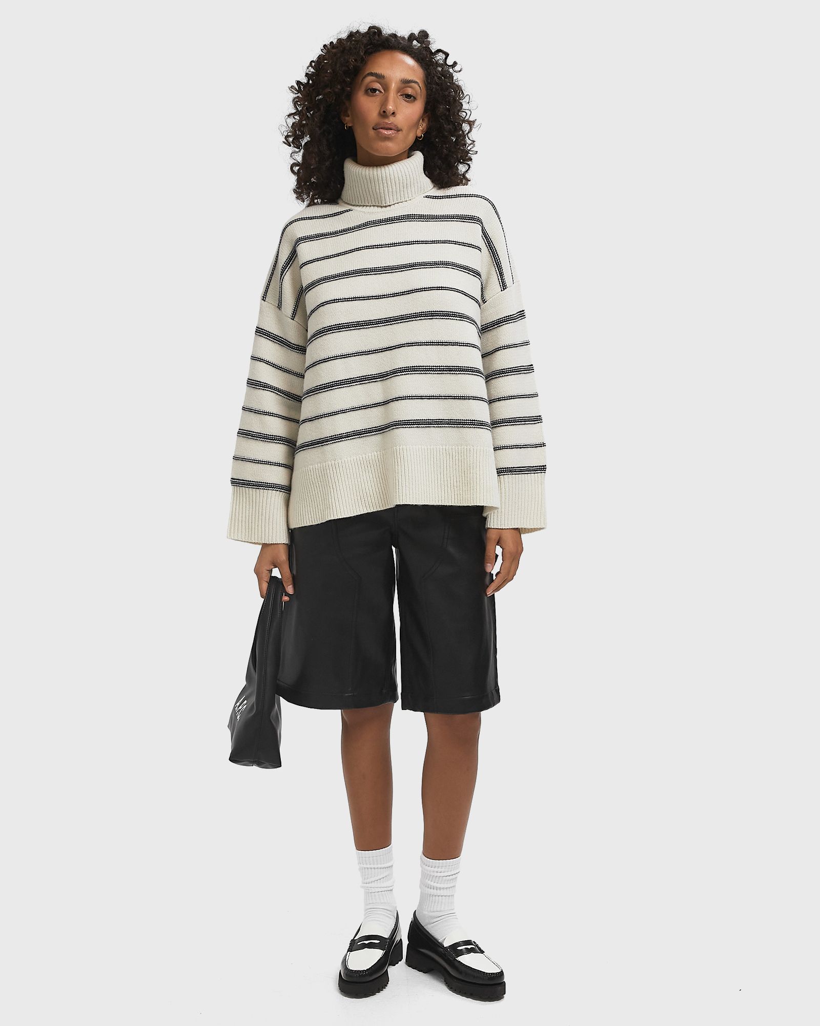 SAKEIKU STRIPE TURTLENECK 11250