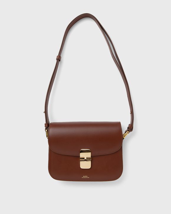 ★A.P.C.★ Small Grace Crossbody Brown PXBMWF61413CAD PXBMWF Small Grace bag | Smooth leather | A.P.C. Accessories