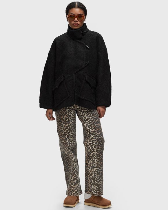 Ganni Drop Shoulder Half Placket Jacket Black BSTN Store