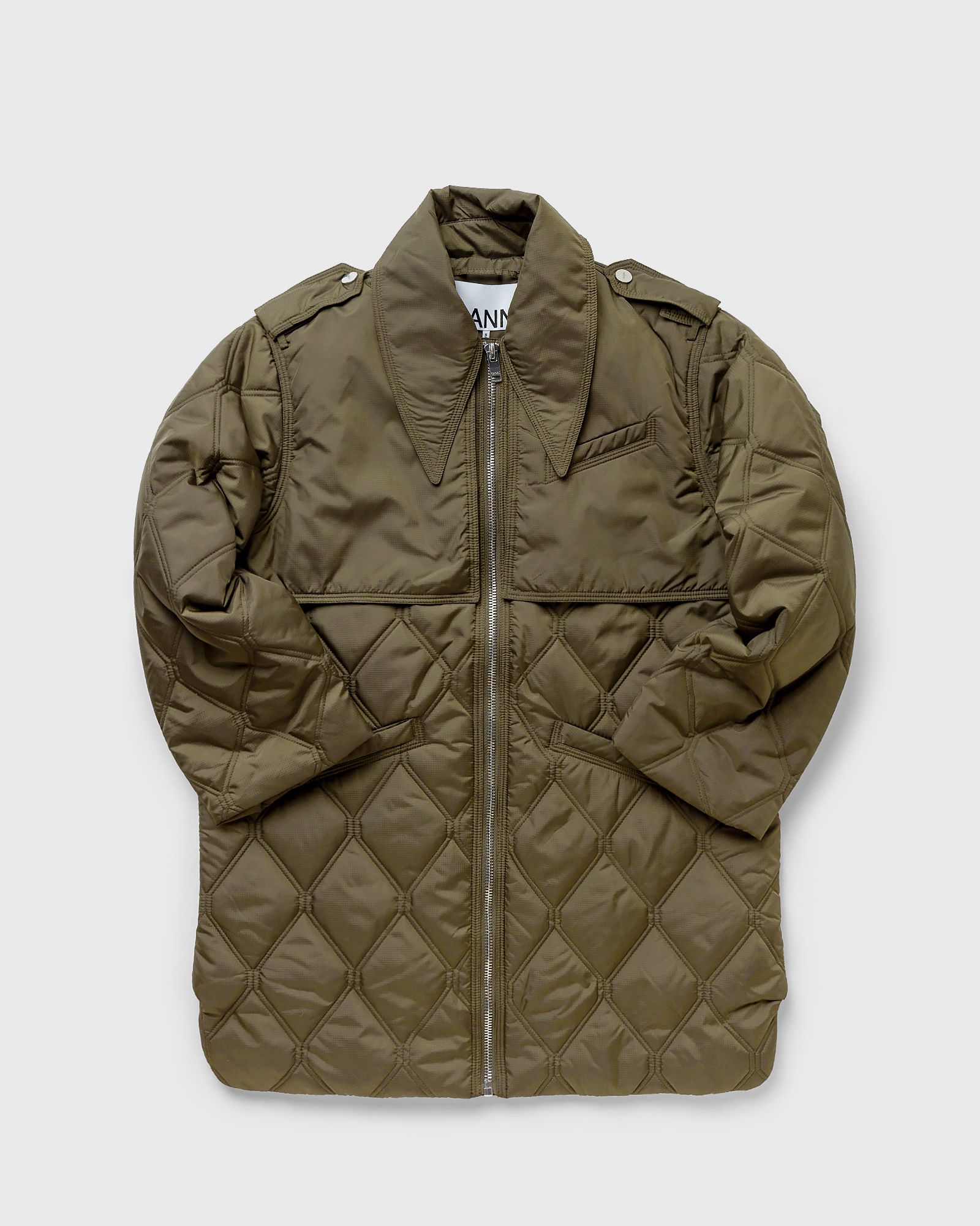 Ripstop Quilt Midi Jacket