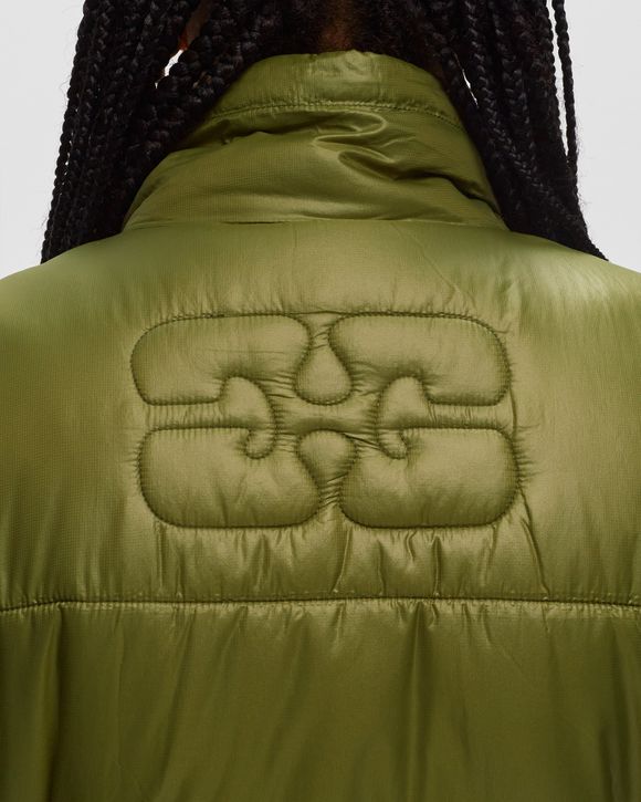 GANNI Green Zip-Up Vest GANNI