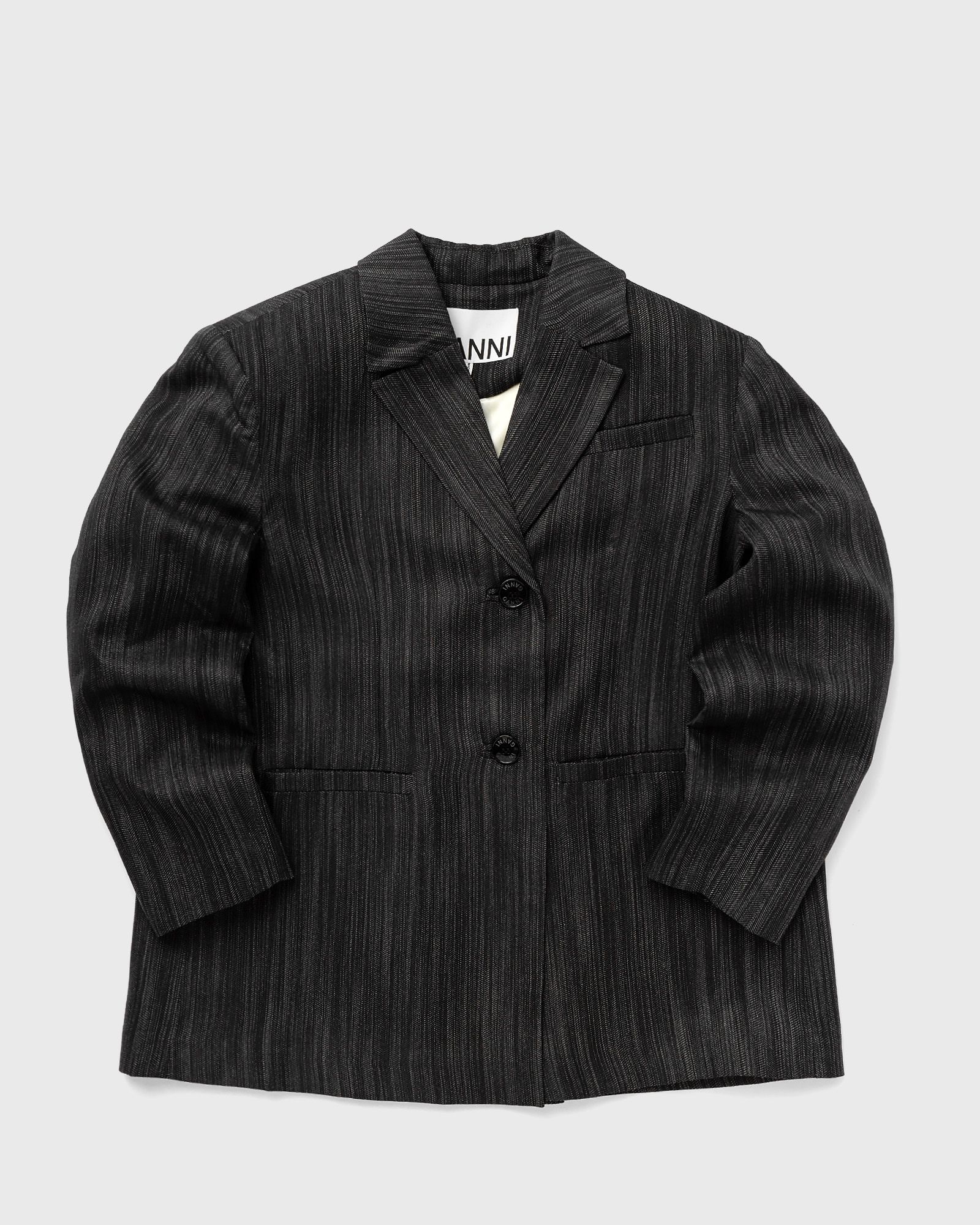 GANNI Drapey Stripe Suiting ストライプジャケット GANNI Drapey Stripe Suiting ストライプジャケット GANNI