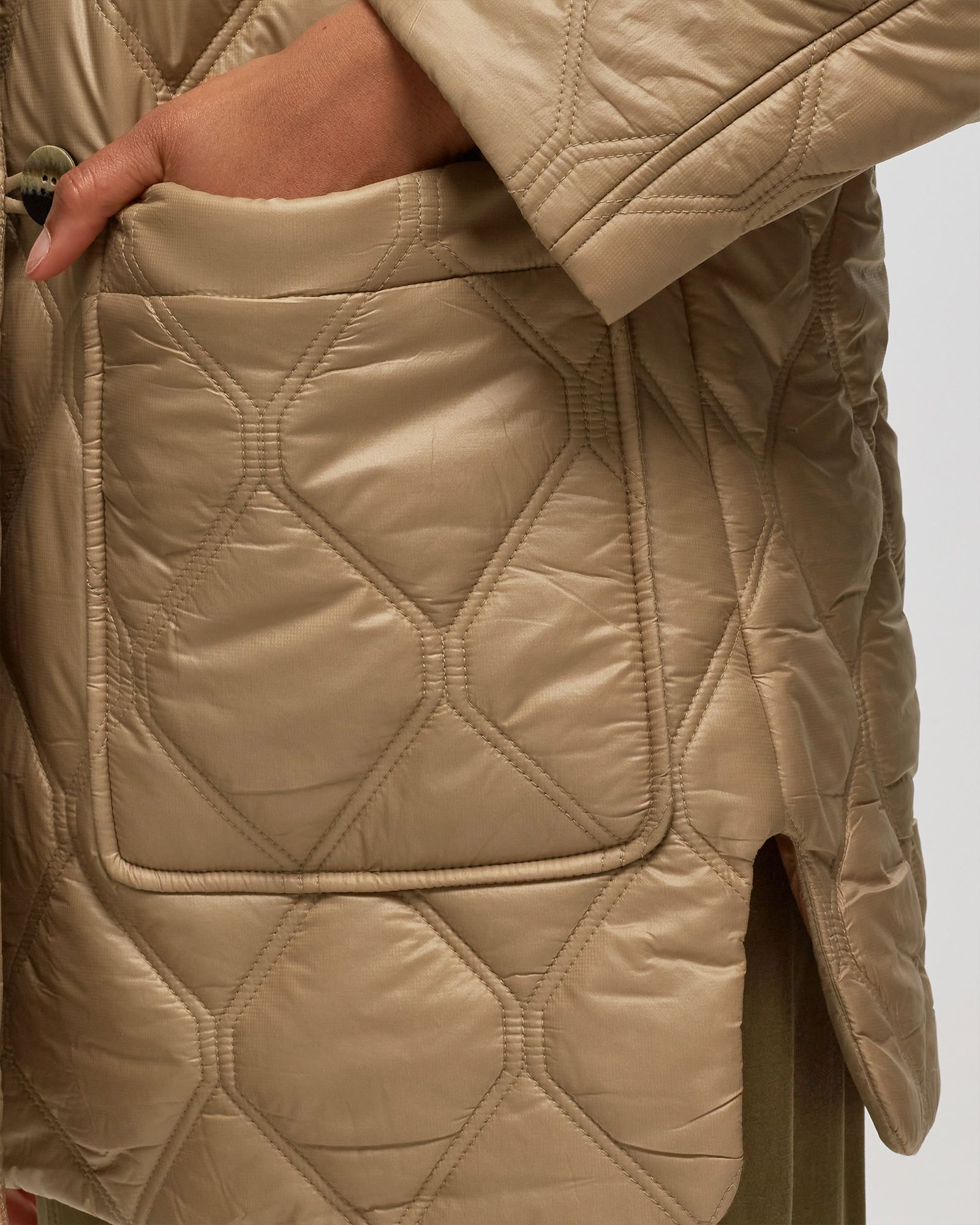 Shiny Quilt Hooded Jacket
