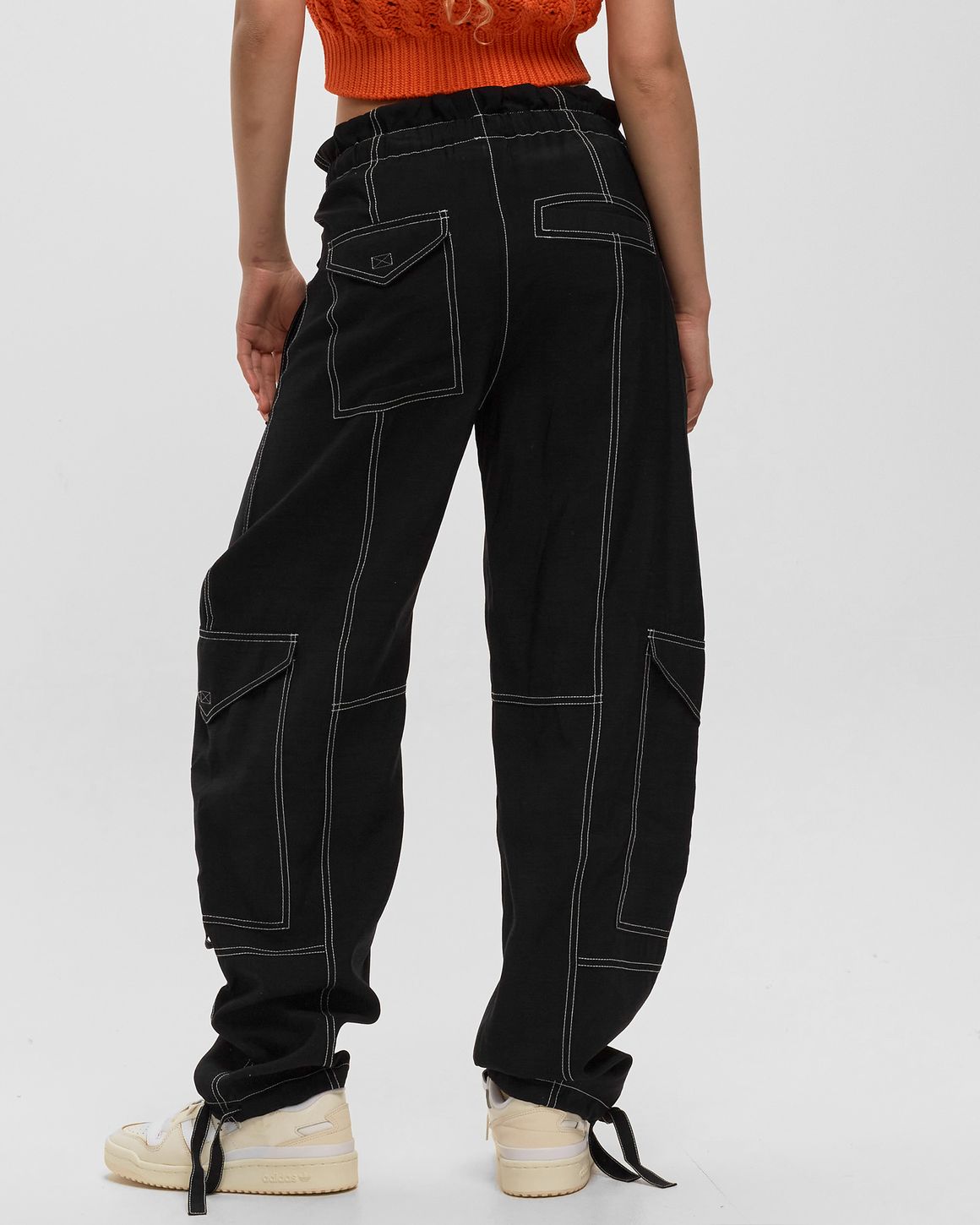 パンツ GANNI Woman Pants Black F9612 099 Black Women's Pants | Tailored, Wide-Leg & Casual trousers