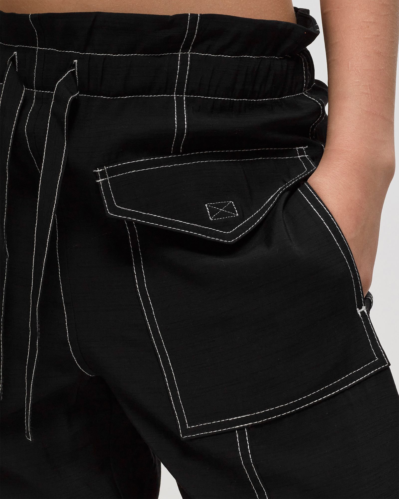 WMNS Light Slub High Waist Pocket Pants
